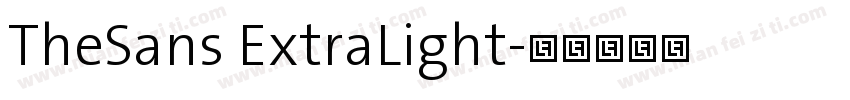 TheSans ExtraLight字体转换